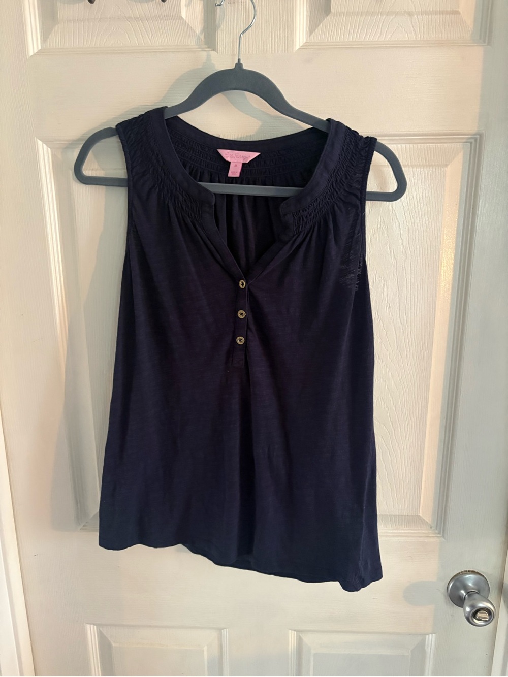 Lilly Pulitzer Women’s Essie M Tank Top cotton shirt costal Resortwear Nautical